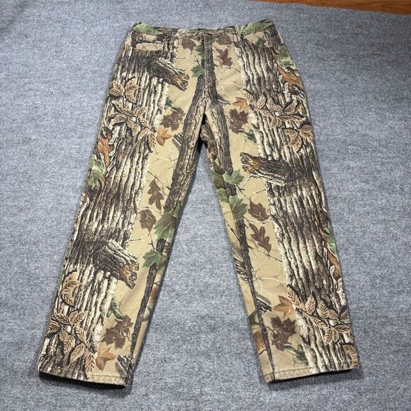 Cabelas Pants Mens 40 Camo Realtree Lined Hunting Outdoors 40x31.5 - Picture 1 of 13